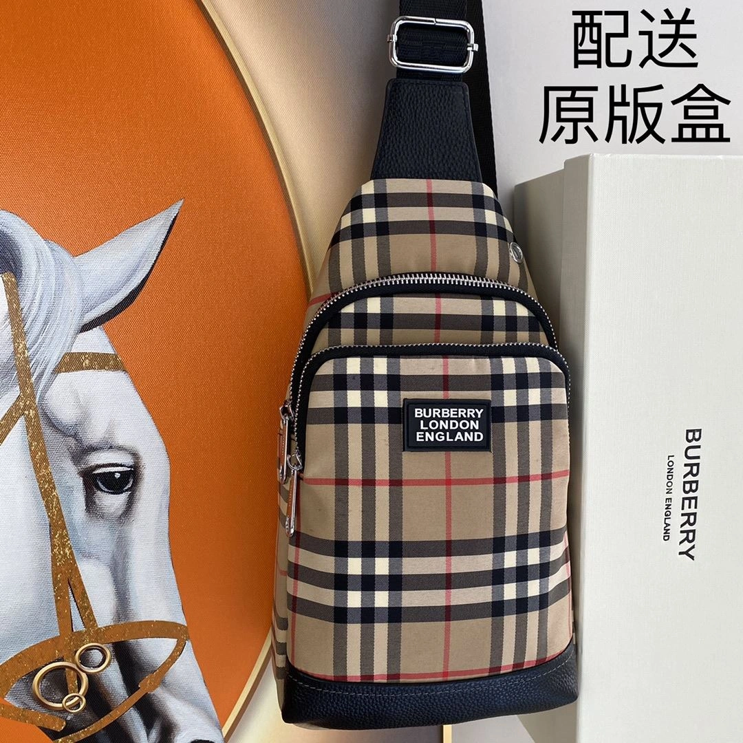 Mens Burberry Waist Chest Packs WaterResistant 93230