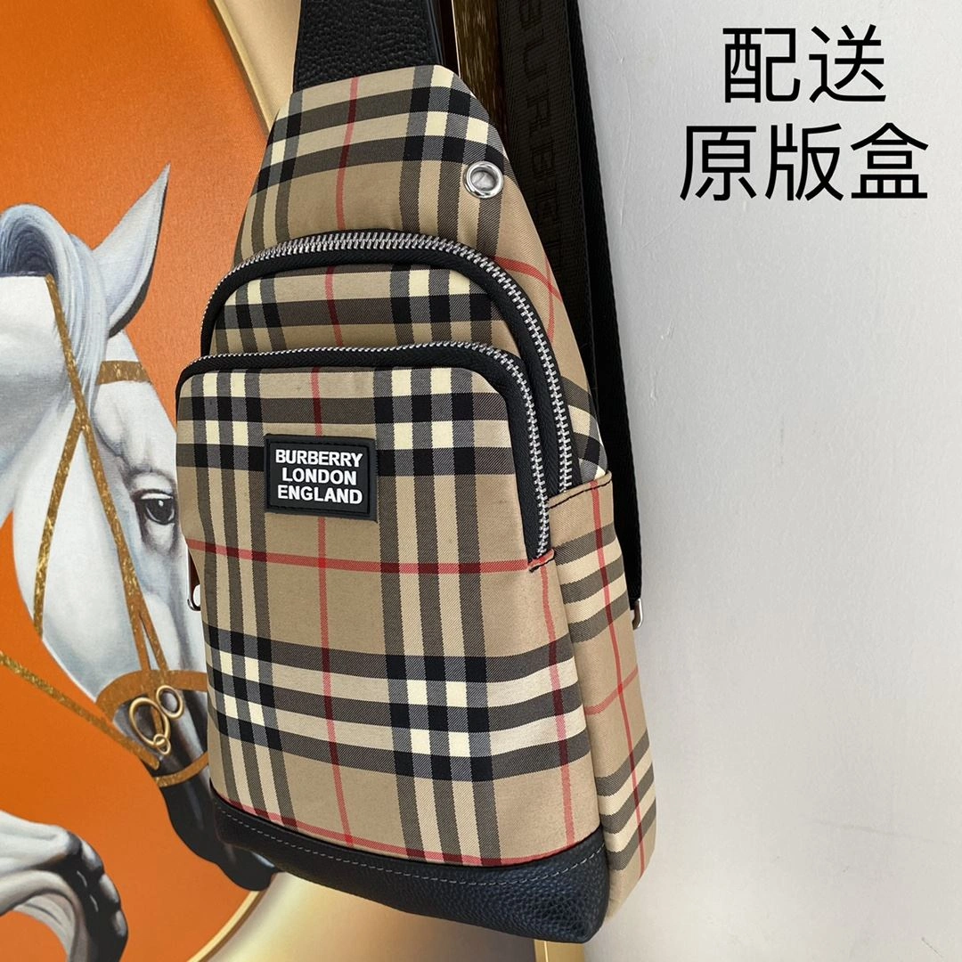 Mens Burberry Waist Chest Packs WaterResistant 93230