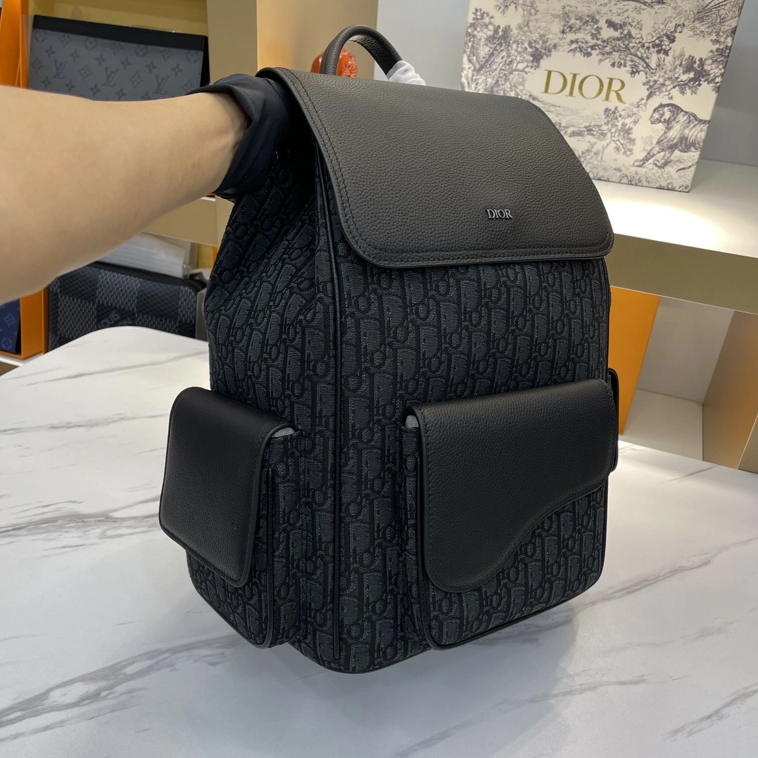 Packable Mens Christian Dior Backpacks 92085