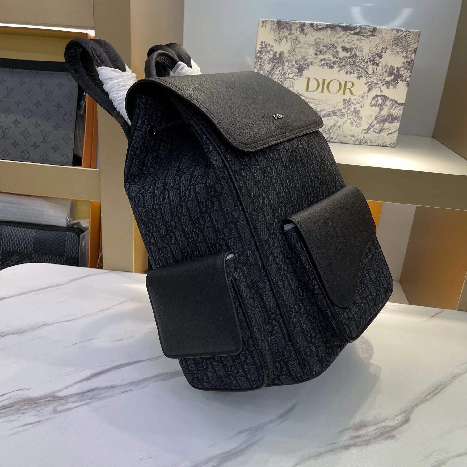 Packable Mens Christian Dior Backpacks 92085