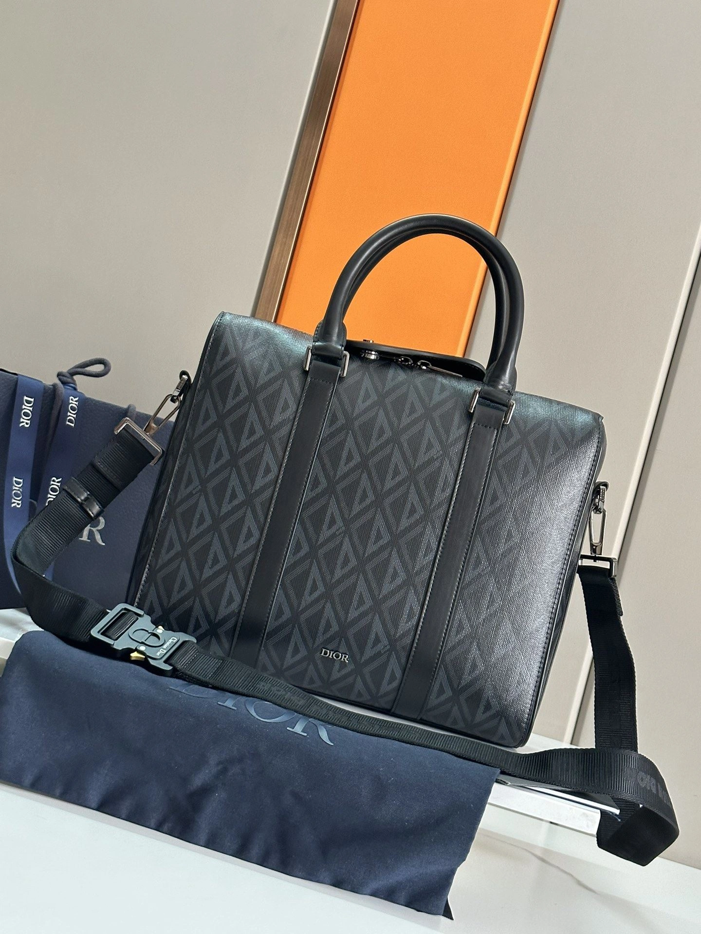 Mens Christian Dior Briefcases EasyCare 92050