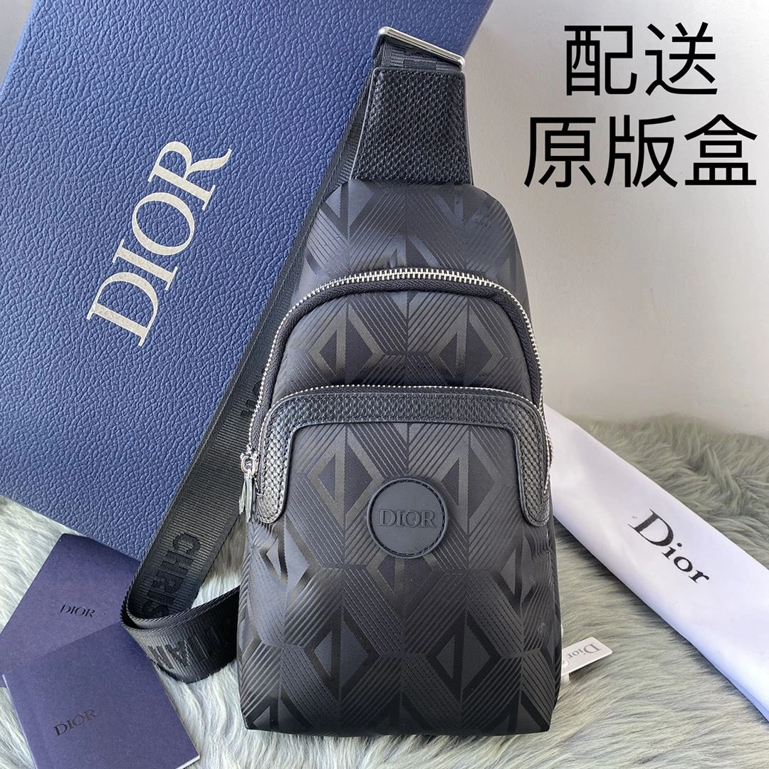 Mens Christian Dior Waist Chest Packs ZipUp 93176