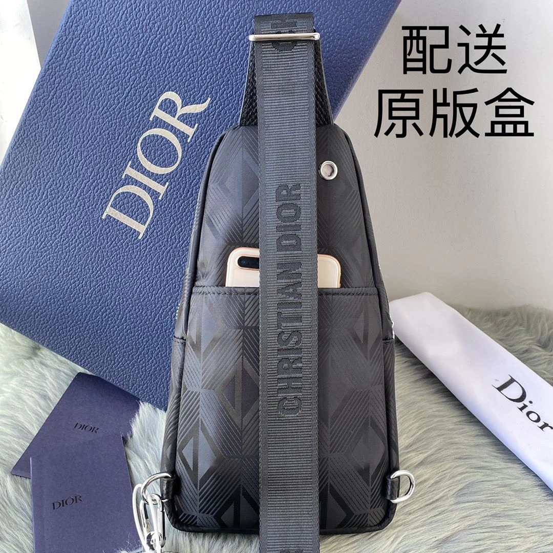 Mens Christian Dior Waist Chest Packs ZipUp 93176