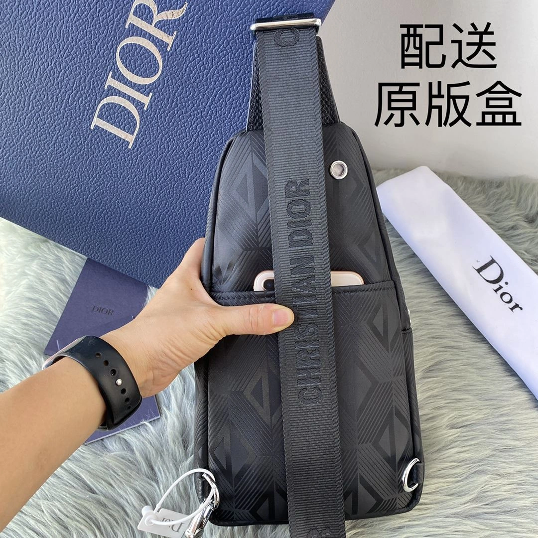 Mens Christian Dior Waist Chest Packs ZipUp 93176