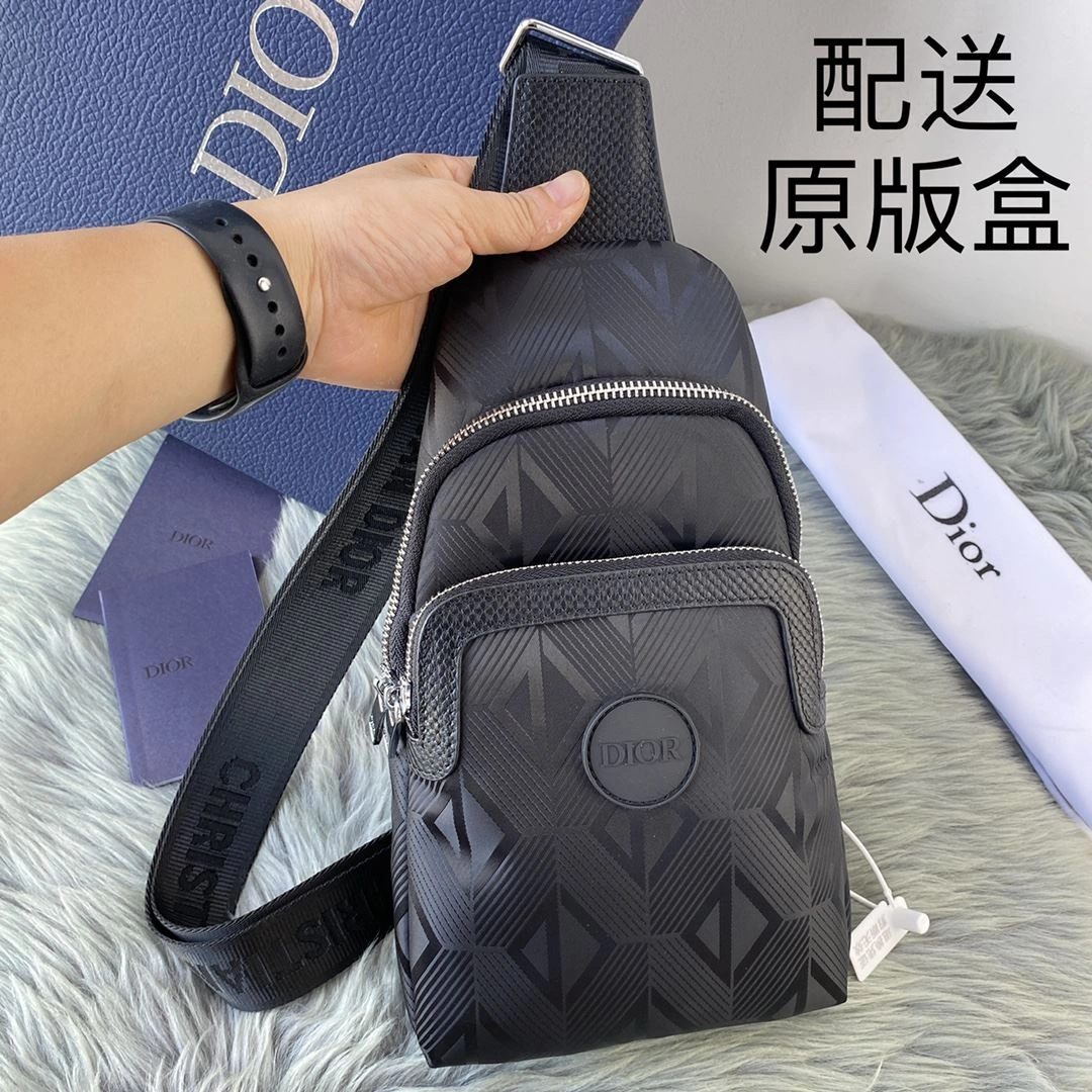 Mens Christian Dior Waist Chest Packs ZipUp 93176