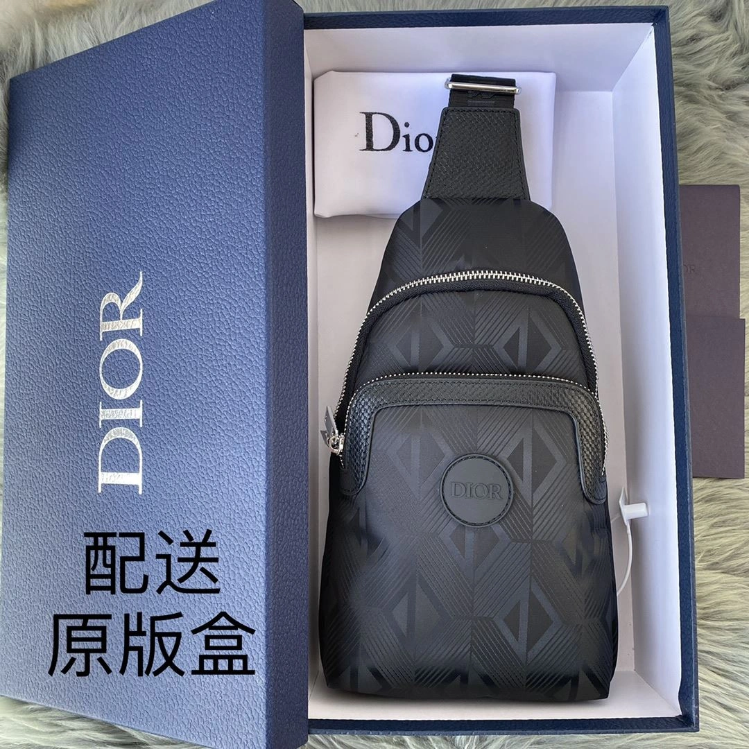 Mens Christian Dior Waist Chest Packs ZipUp 93176
