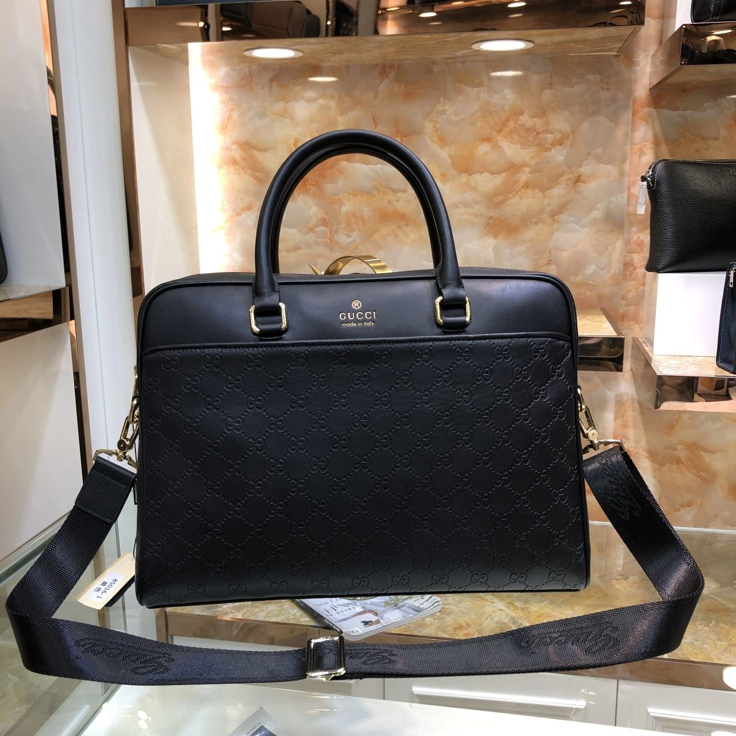 Mens Gucci Briefcases Stretchable 93040