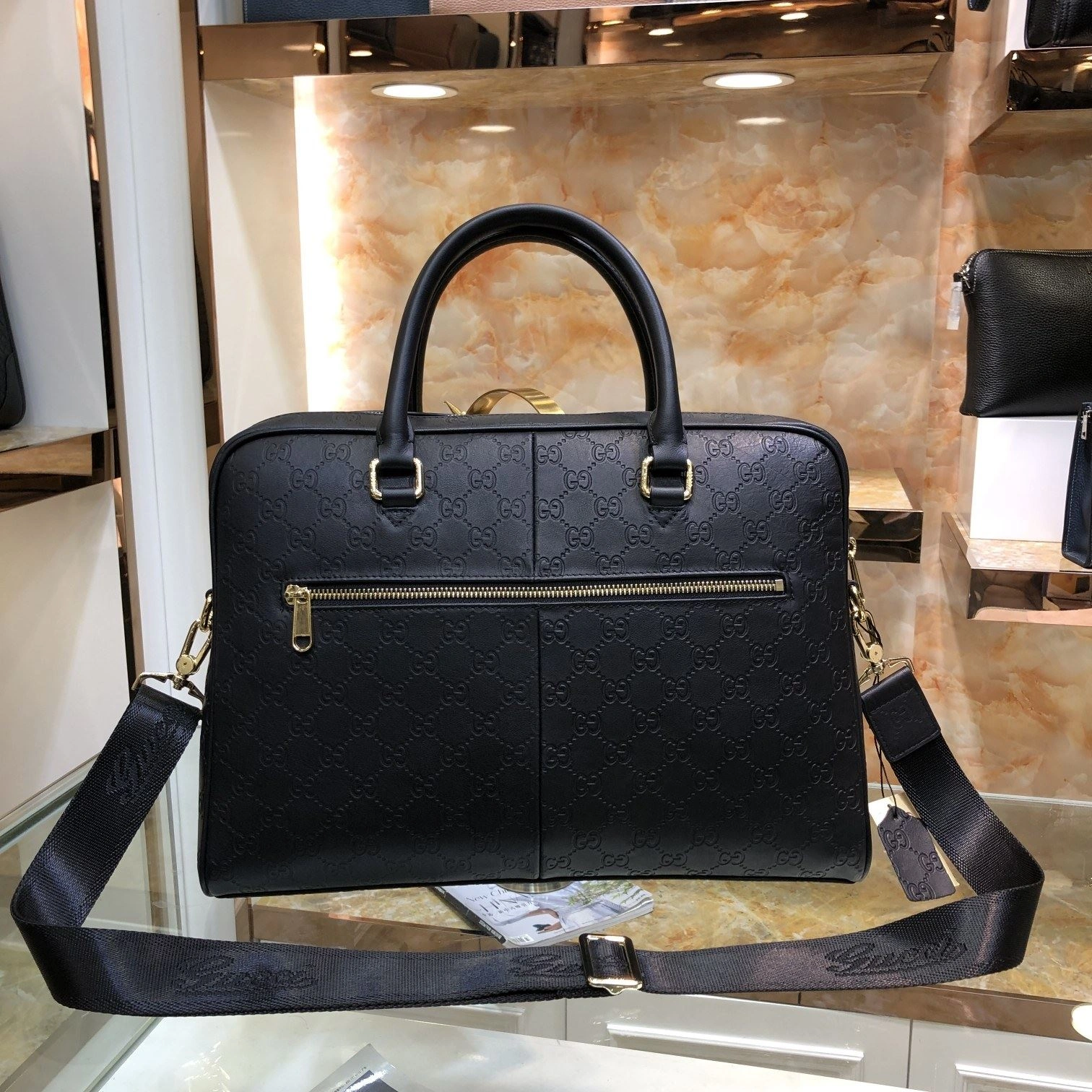 Mens Gucci Briefcases Stretchable 93040