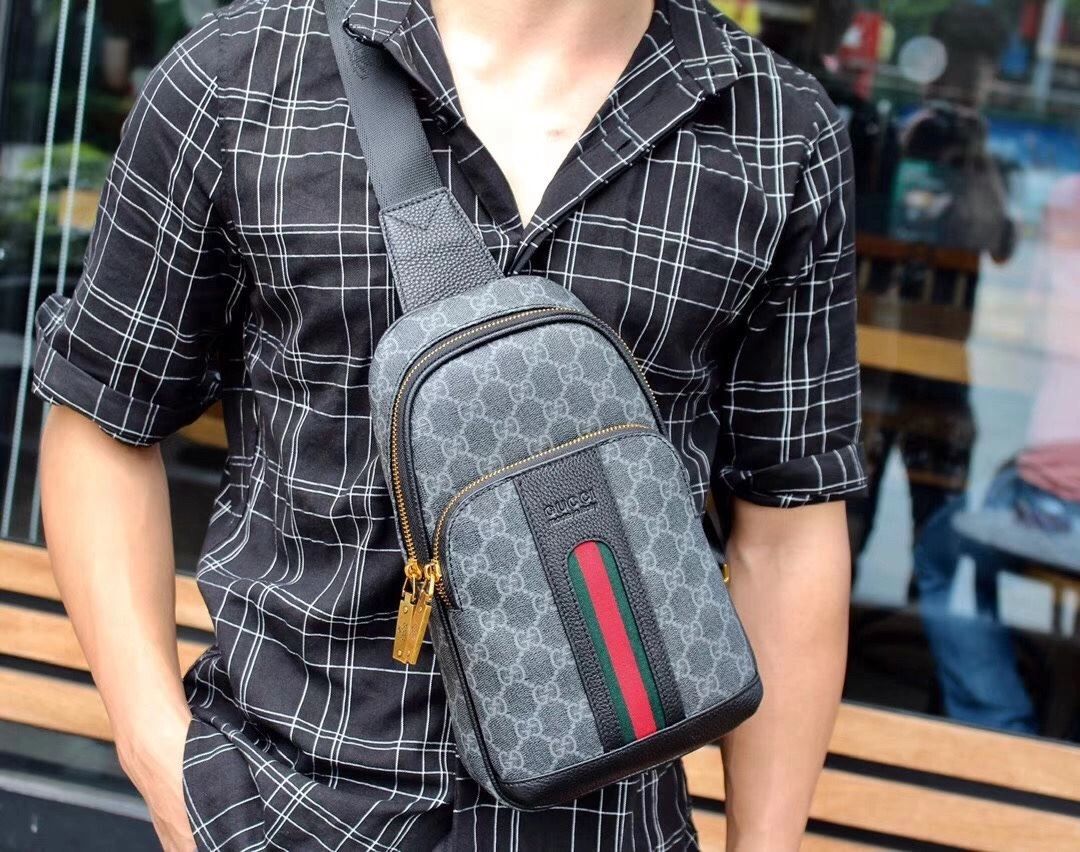 Mens Gucci Waist Chest Packs WaterResistant 92926