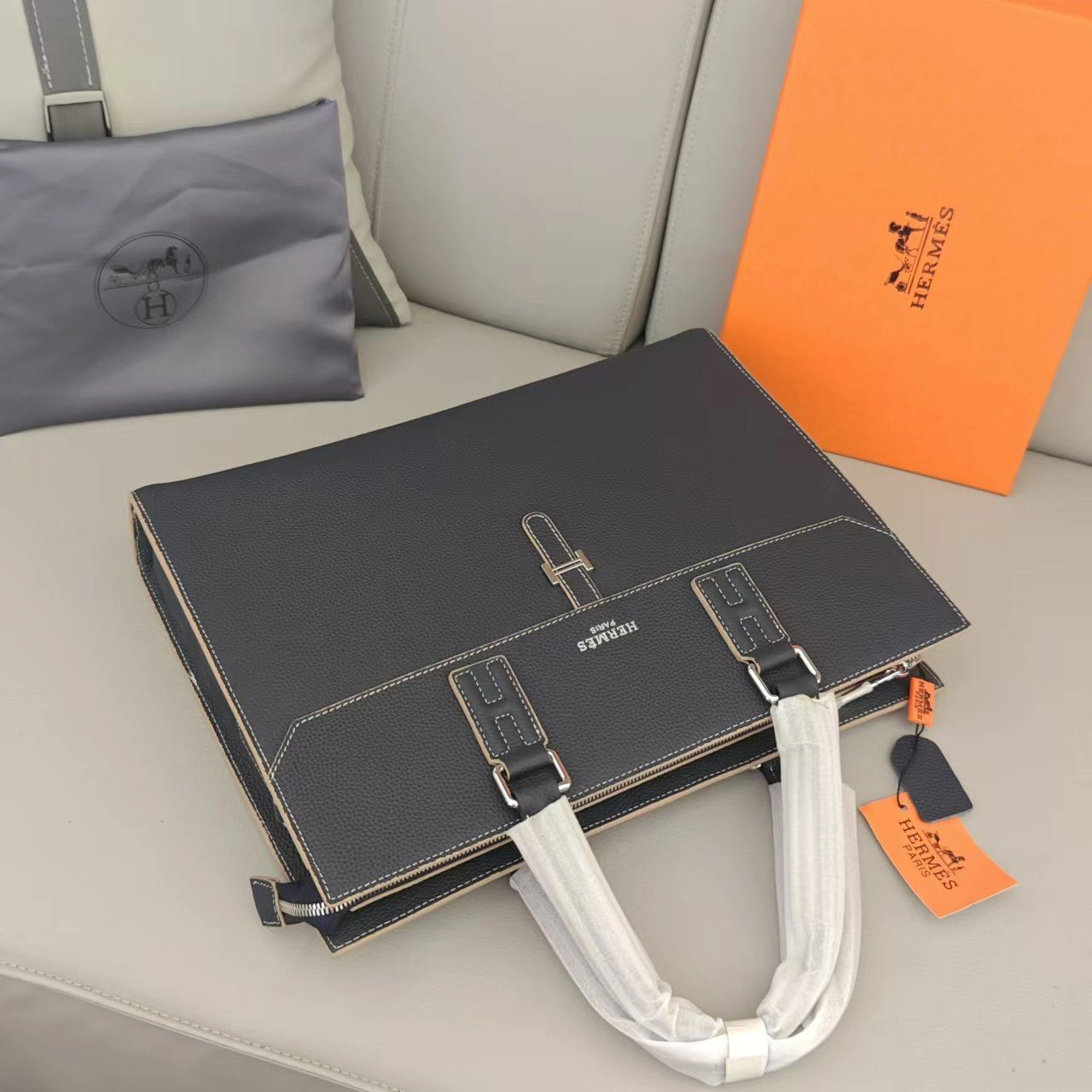 Mens Hermes Briefcases TechFriendly 92890
