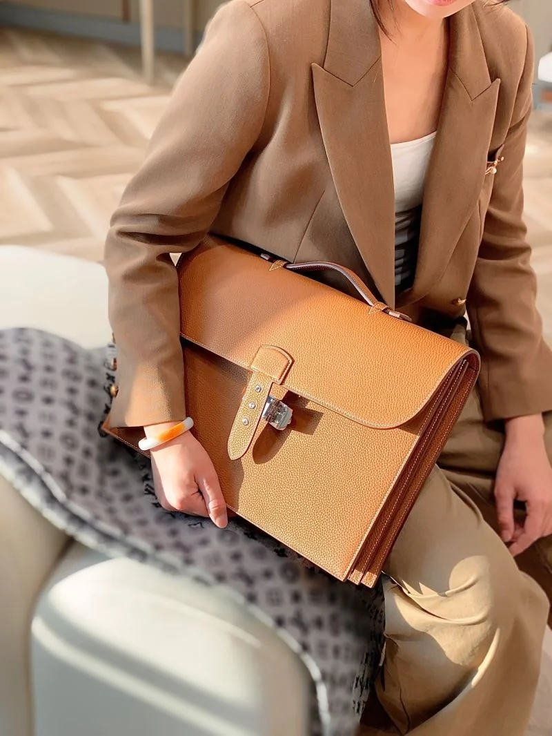 Mens Hermes Briefcases Flexible 47764
