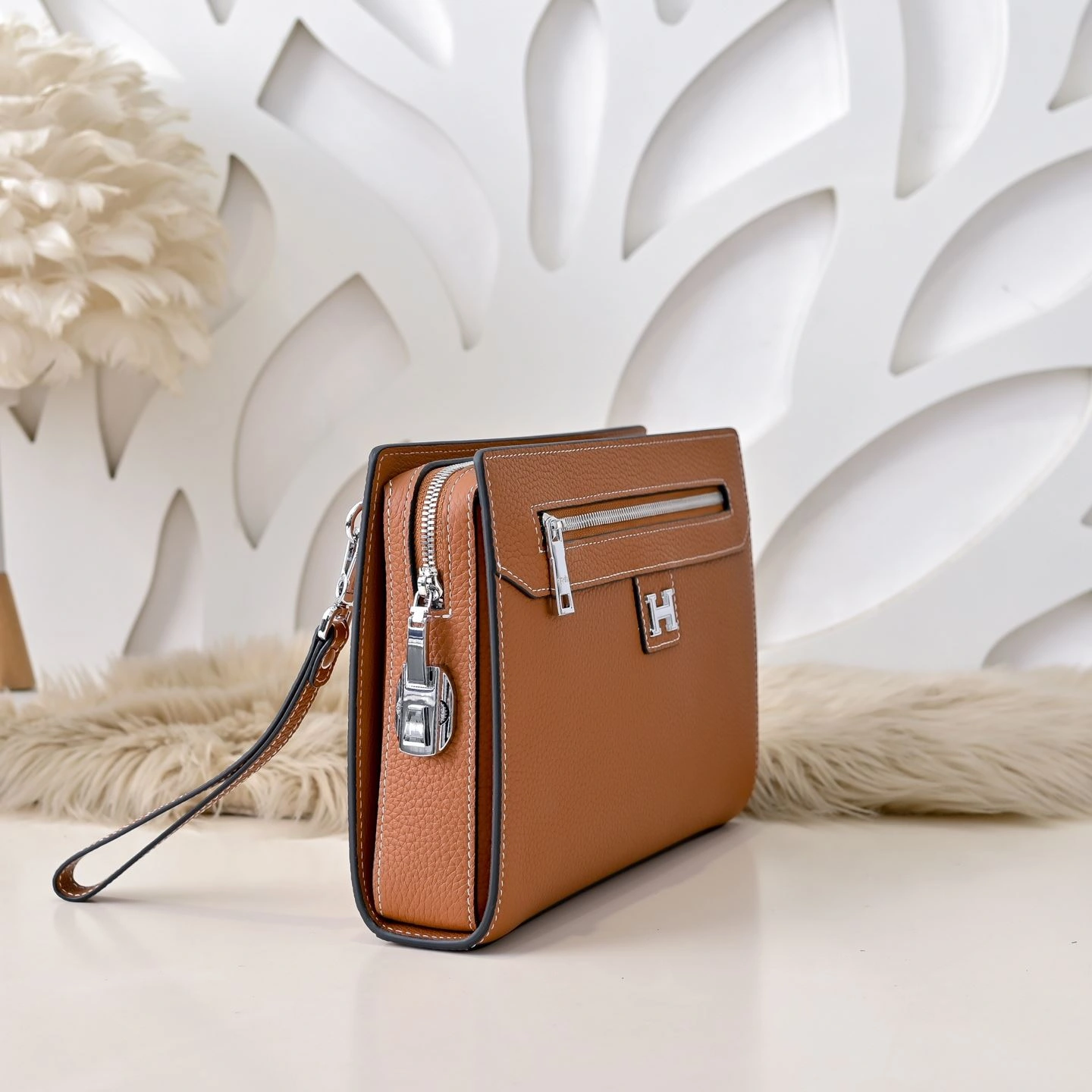 Breathable Mens Hermes Clutch Bags 90837