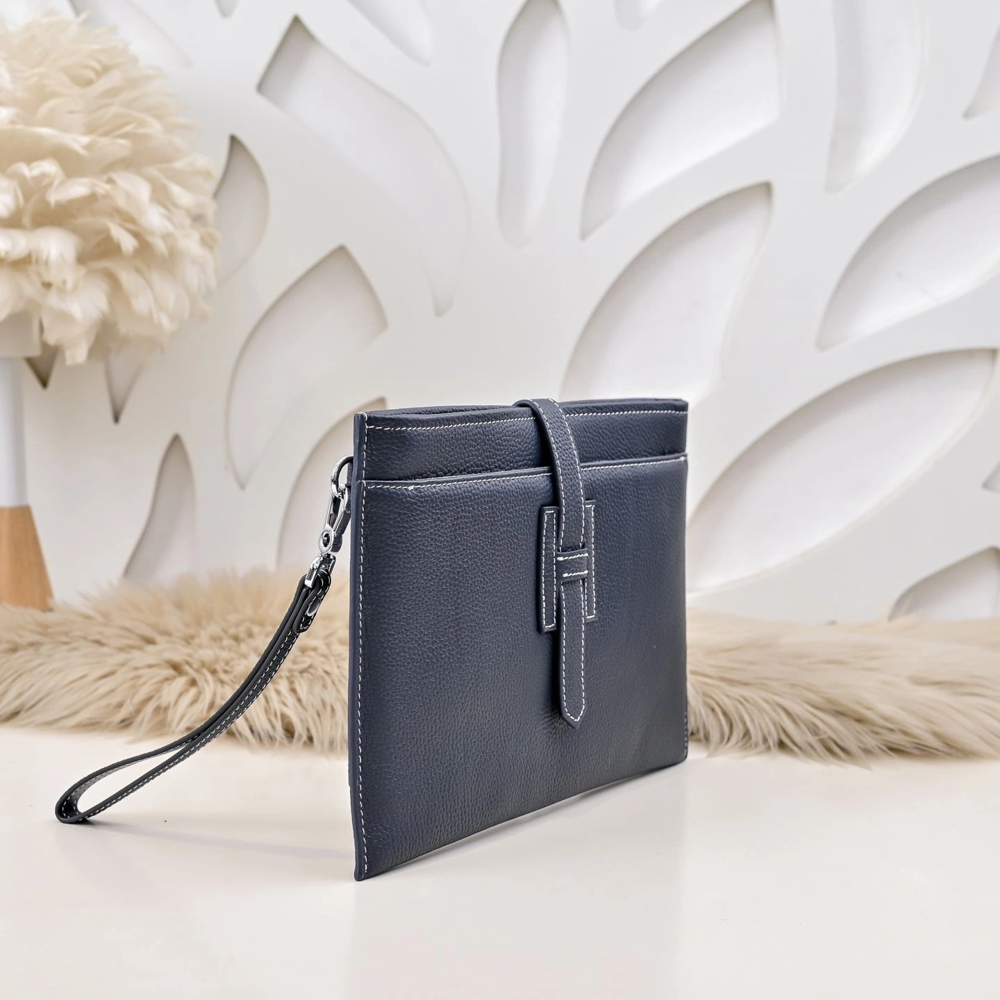 WrinkleFree Mens Hermes Clutch Bags 90825