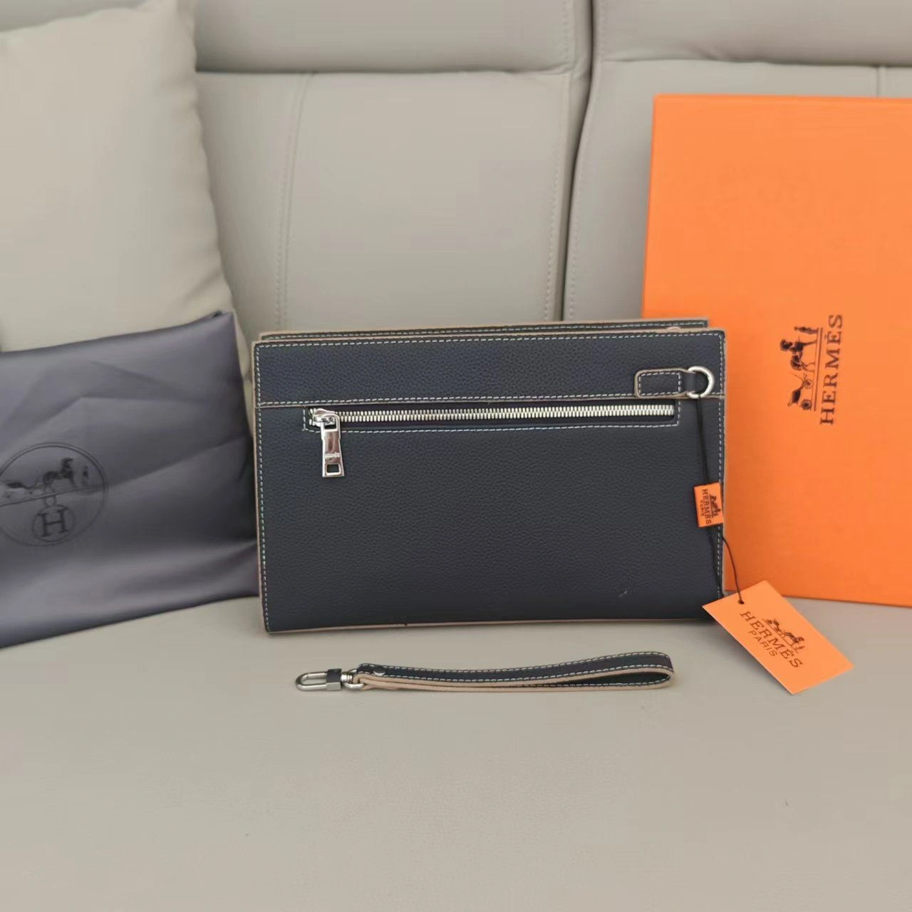 Compact Mens Hermes Clutch Bags 92874