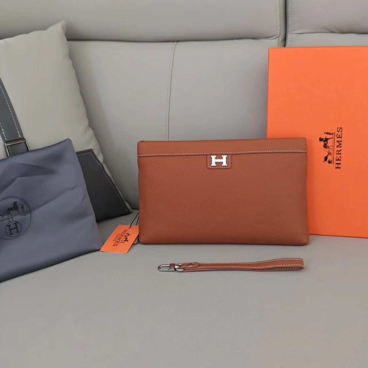 Mens Hermes Clutch Bags SunProtective 92869