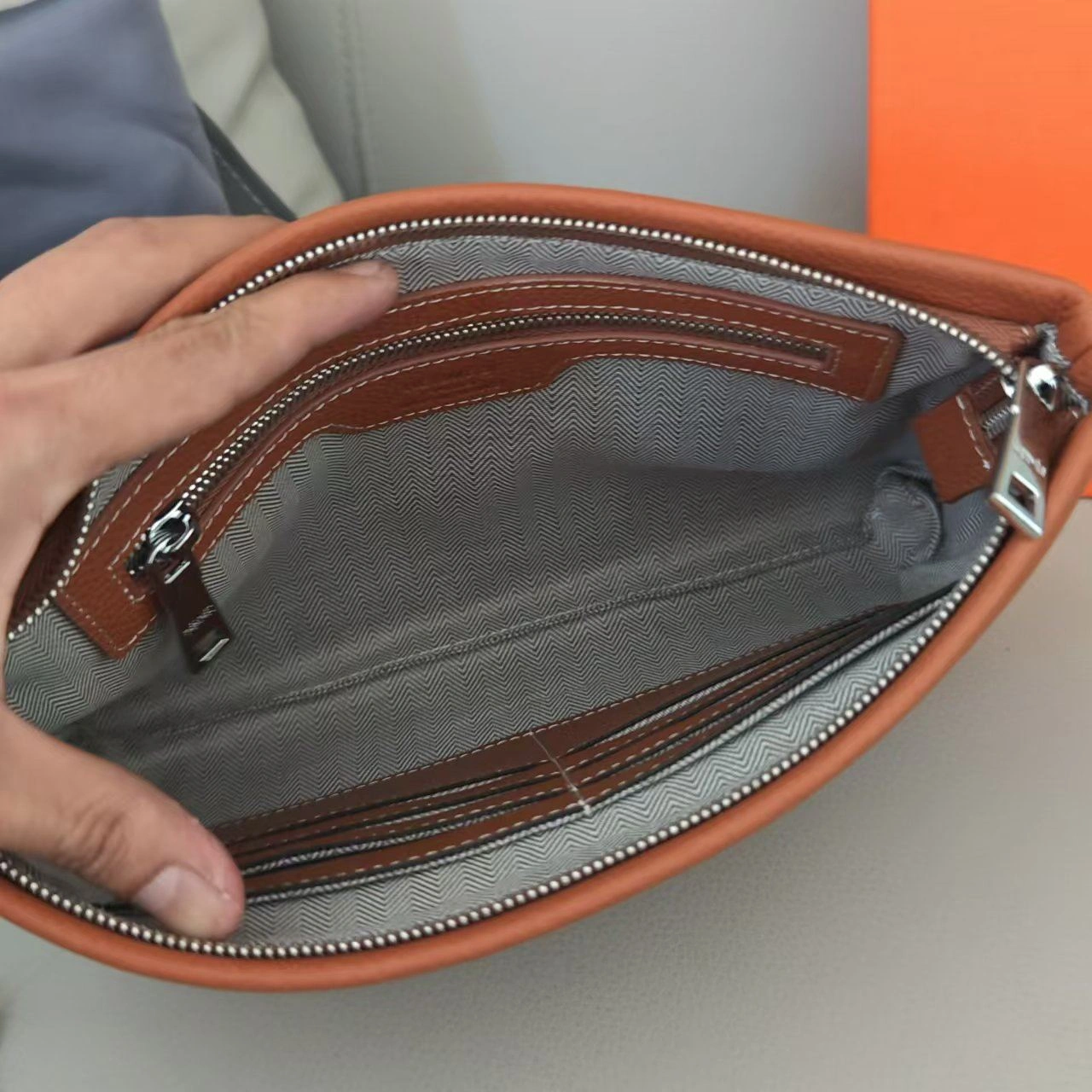 Mens Hermes Clutch Bags SunProtective 92869