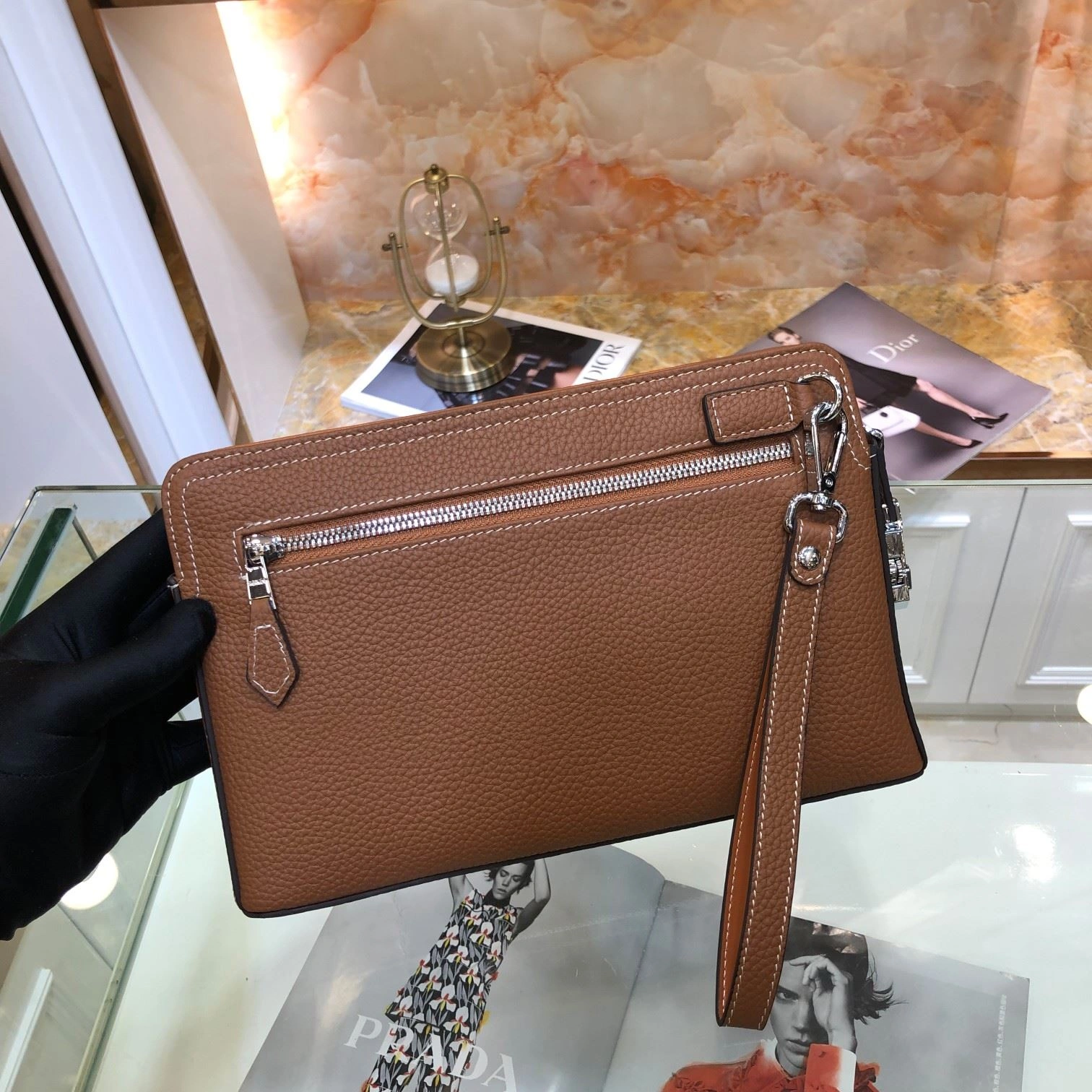 Mens Hermes Clutch Bags SmoothTexture 92949