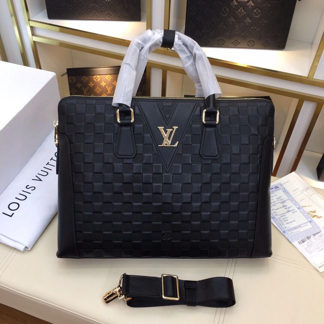 Mens Louis Vuitton Briefcases Durable 92795