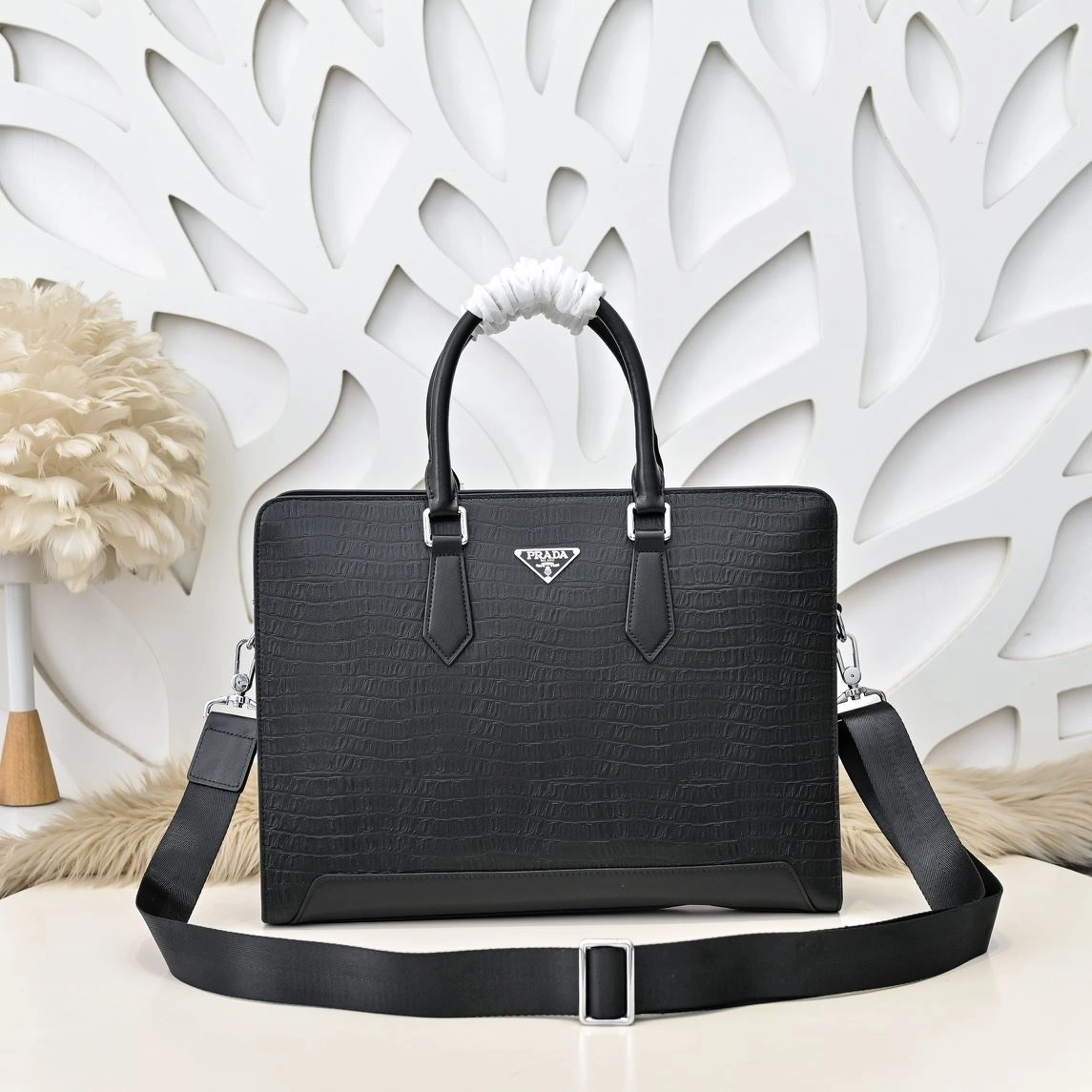 Mens Prada Briefcases Supportive 90733
