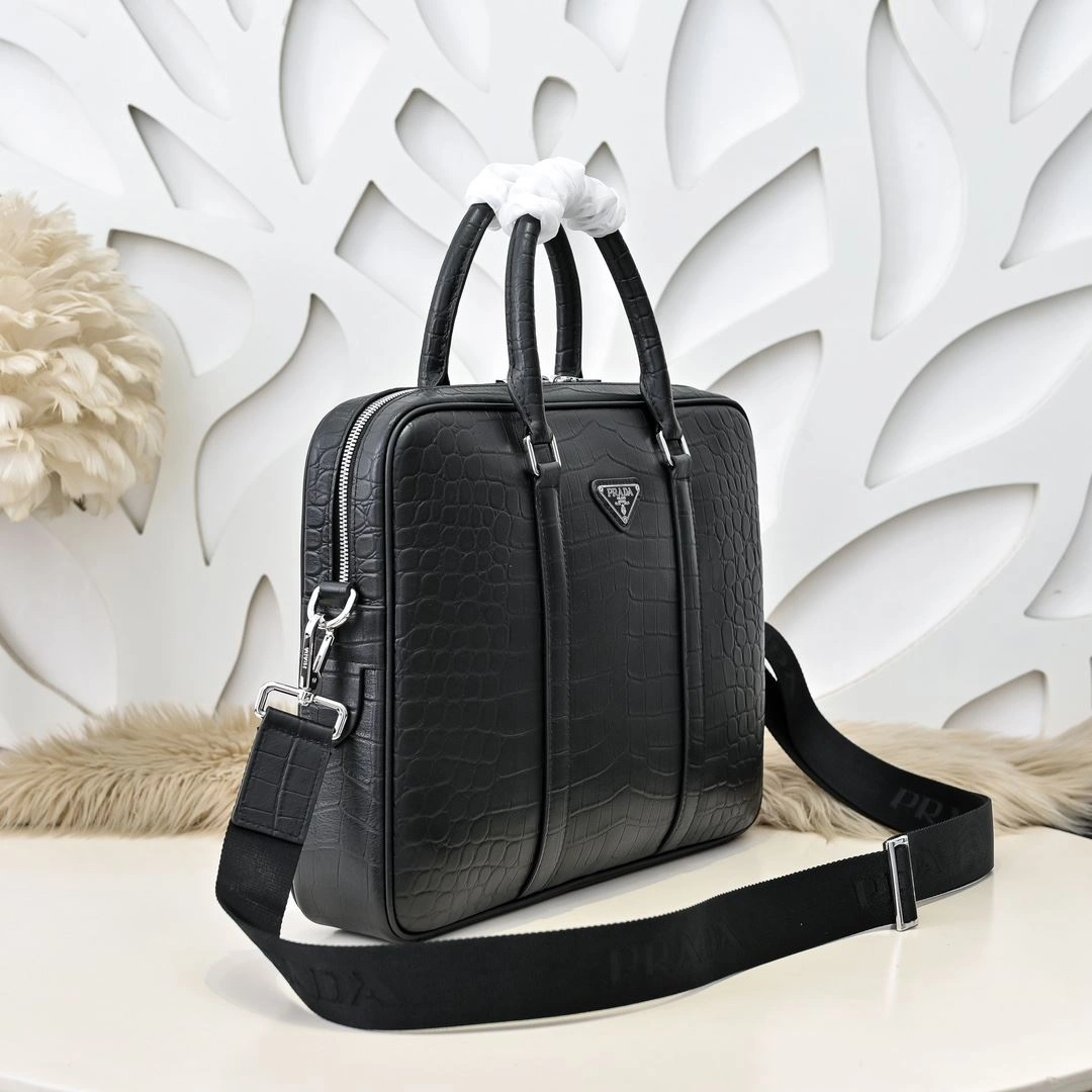 OdorResistant Mens Prada Briefcases 90759