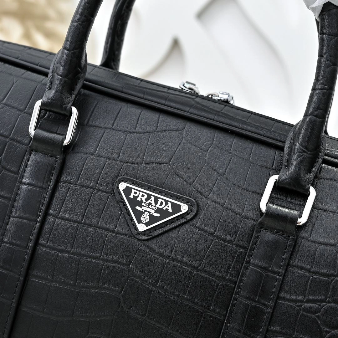 OdorResistant Mens Prada Briefcases 90759