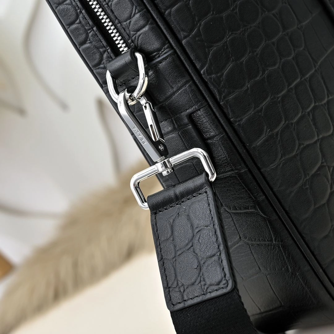OdorResistant Mens Prada Briefcases 90759