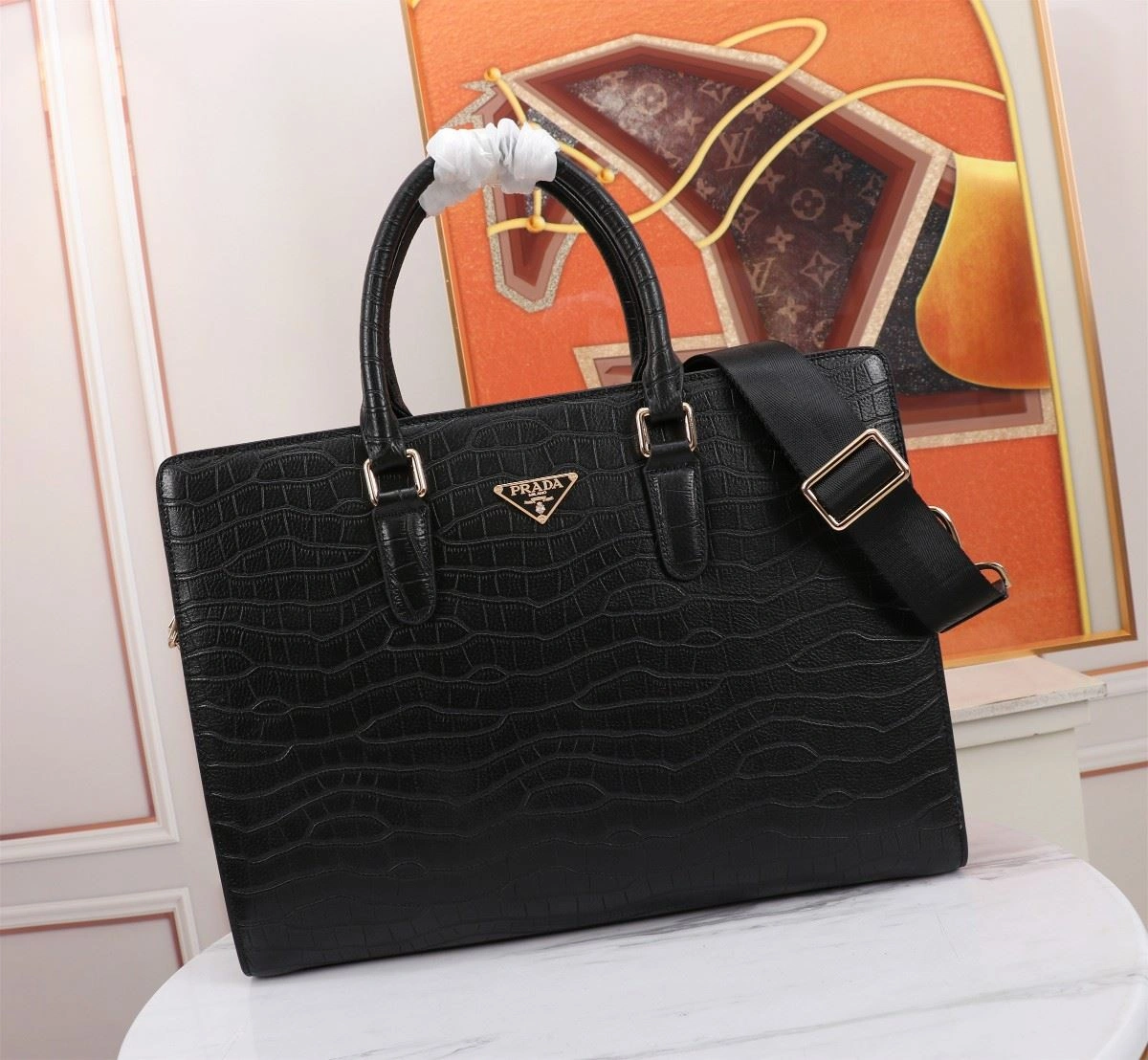 Mens Prada Briefcases Attractive 92403