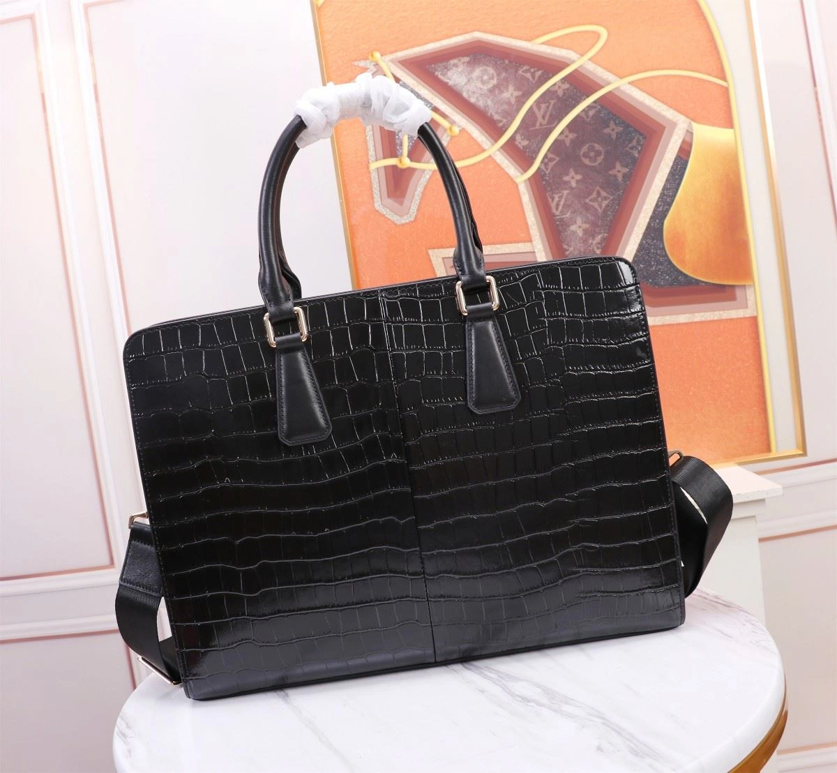 Mens Prada Briefcases SoftTouch 92390