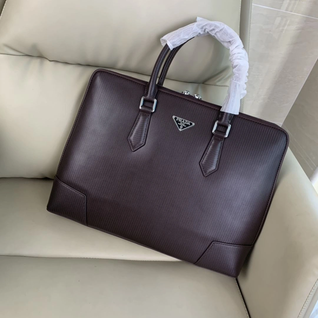 SmoothTexture Mens Prada Briefcases 92425