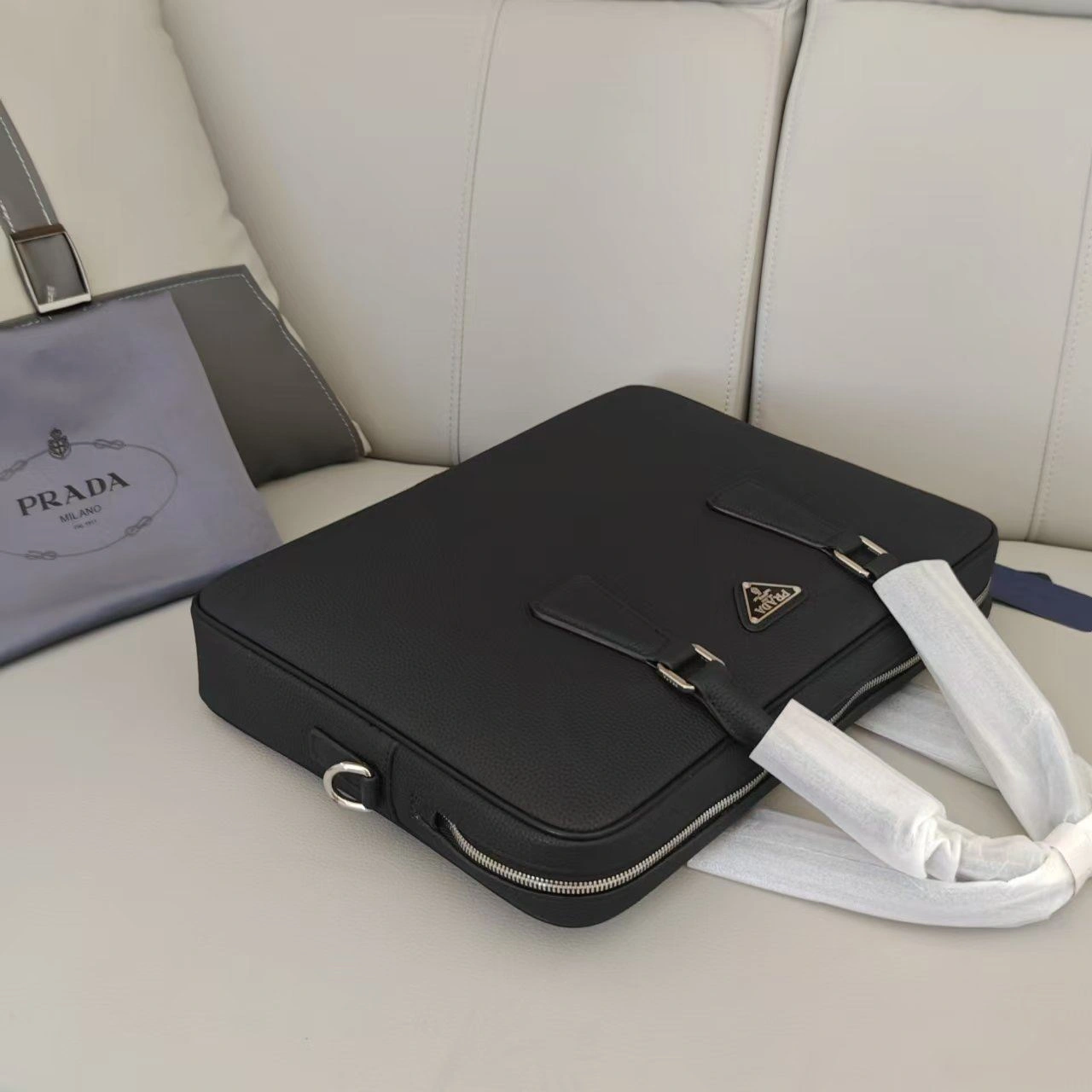 Breathable Mens Prada Briefcases 92387