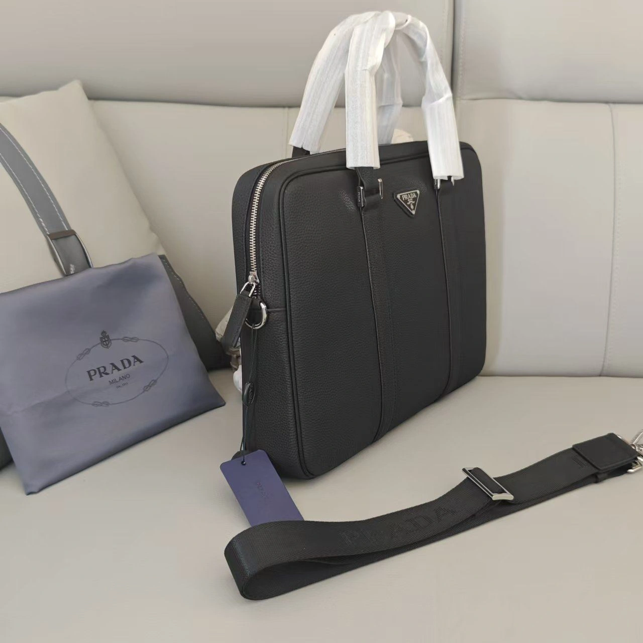 Mens Prada Briefcases Refined 92386