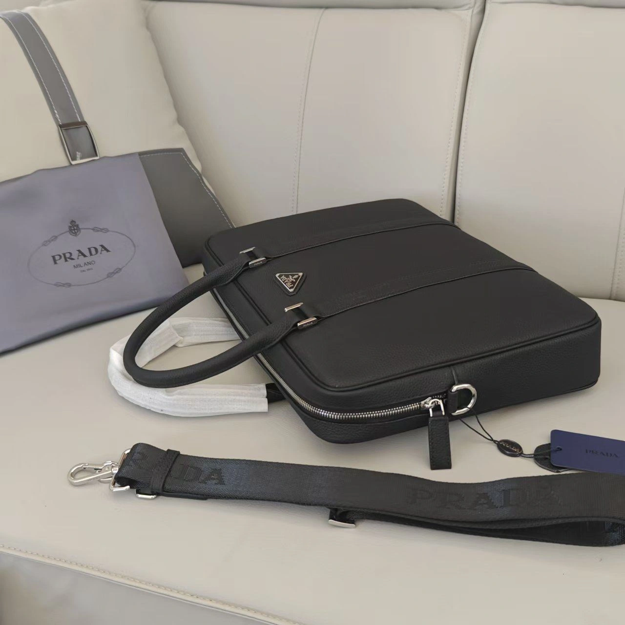 Mens Prada Briefcases Refined 92386