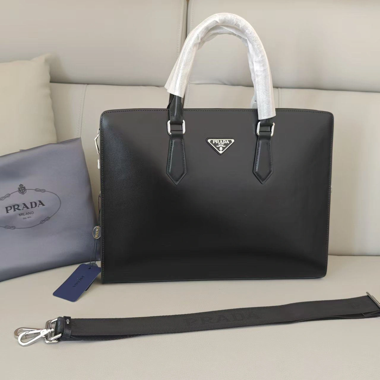 Mens Prada Briefcases Vibrant 92383