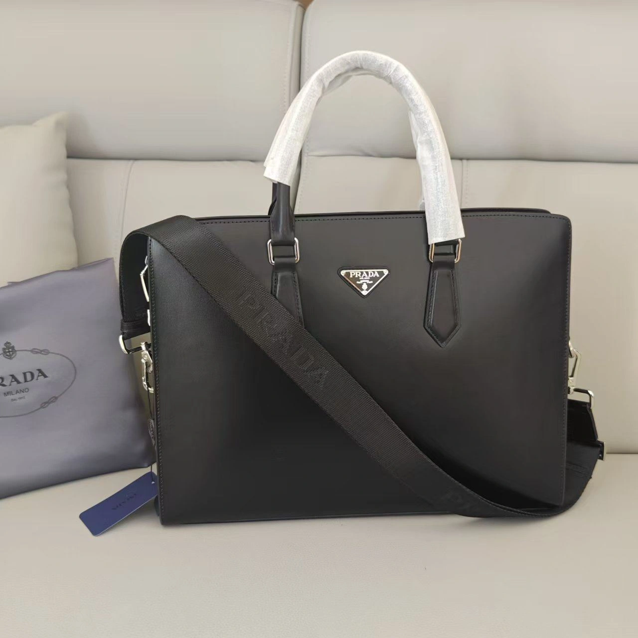 Mens Prada Briefcases Vibrant 92383