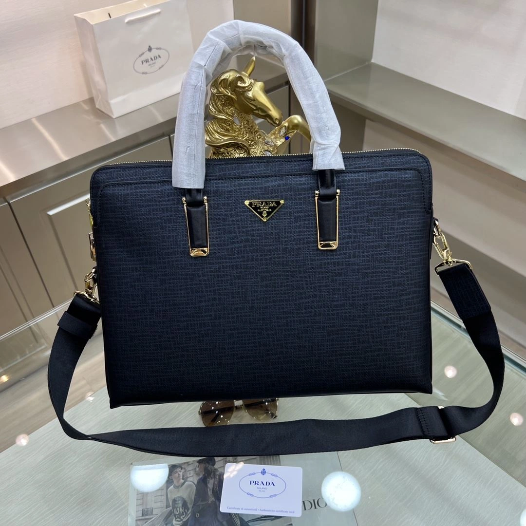 Mens Prada Briefcases Efficient 91570