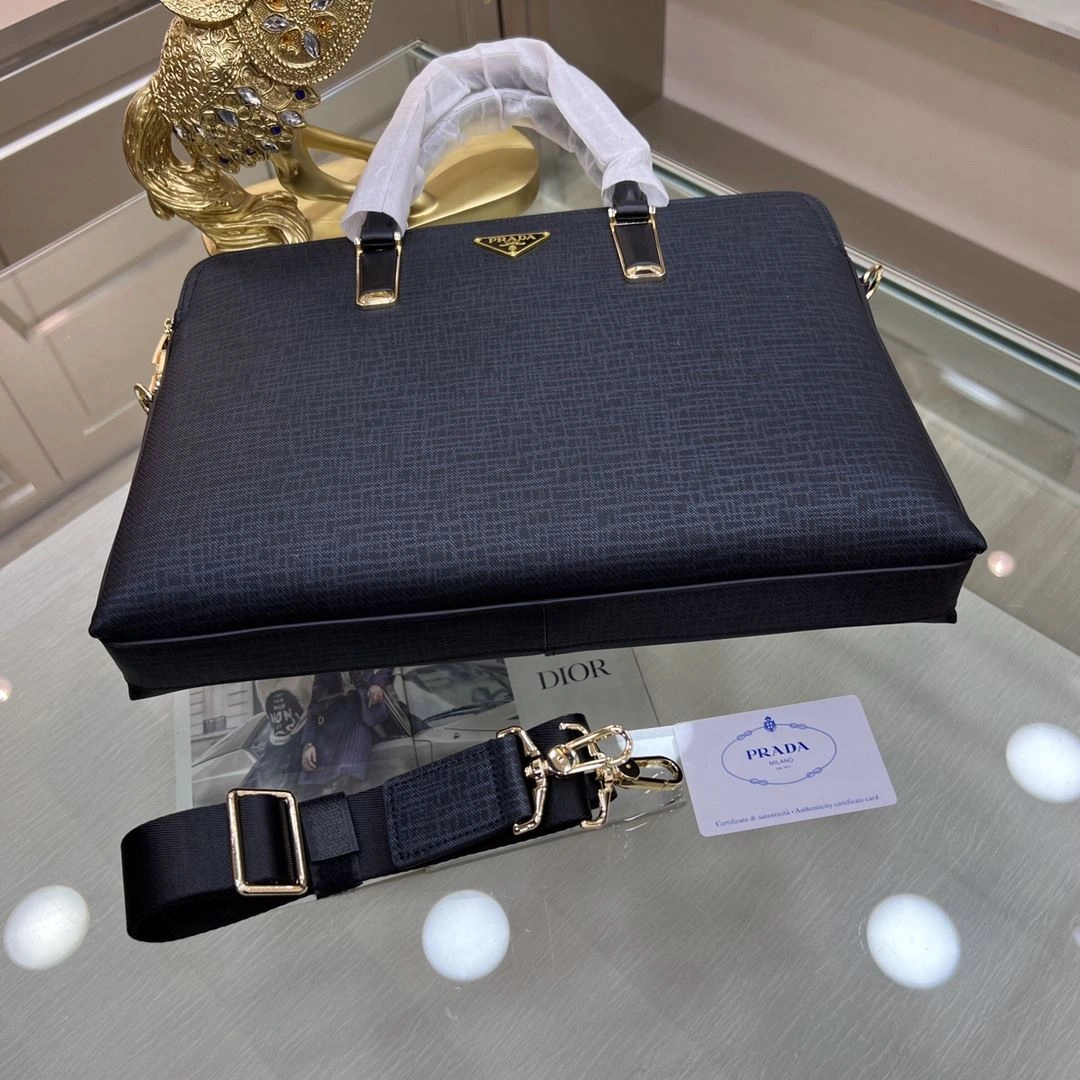 Mens Prada Briefcases Efficient 91570