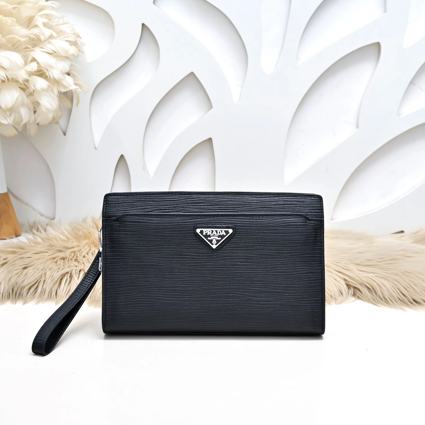 Breathable Mens Prada Clutch Bags 90701