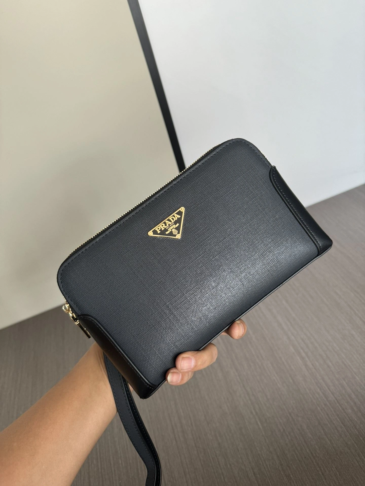 Mens Prada Clutch Bags Versatile 92380