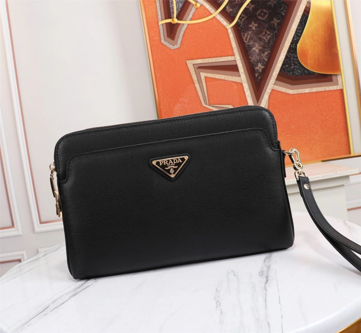 Mens Prada Clutch Bags Resilient 92412