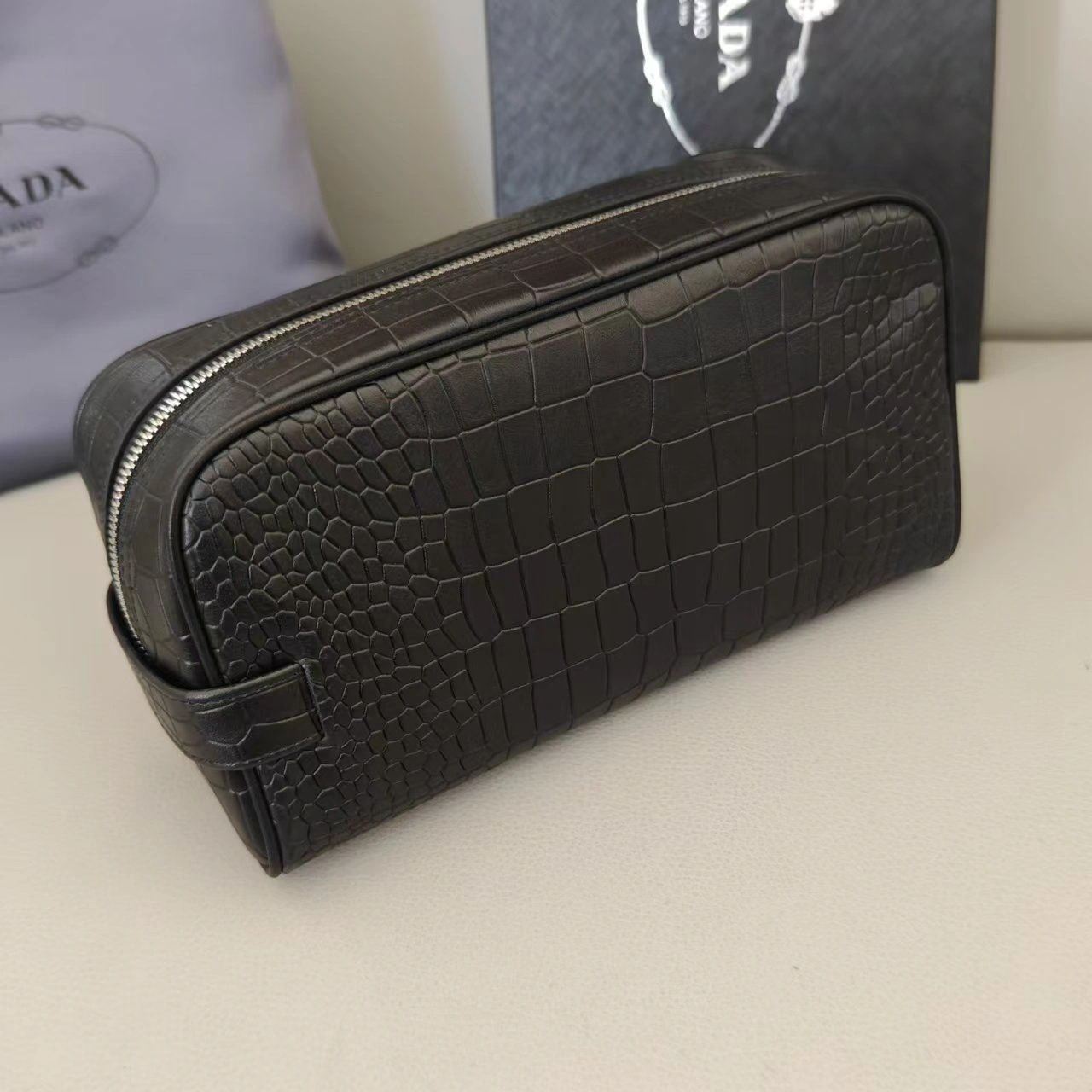 SmoothTexture Mens Prada Clutch Bags 92352