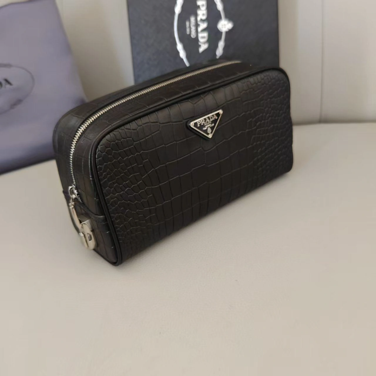SmoothTexture Mens Prada Clutch Bags 92352