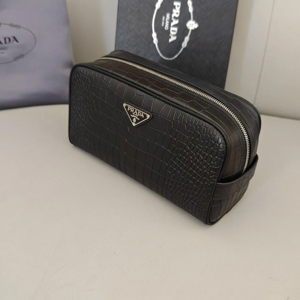 SmoothTexture Mens Prada Clutch Bags 92352