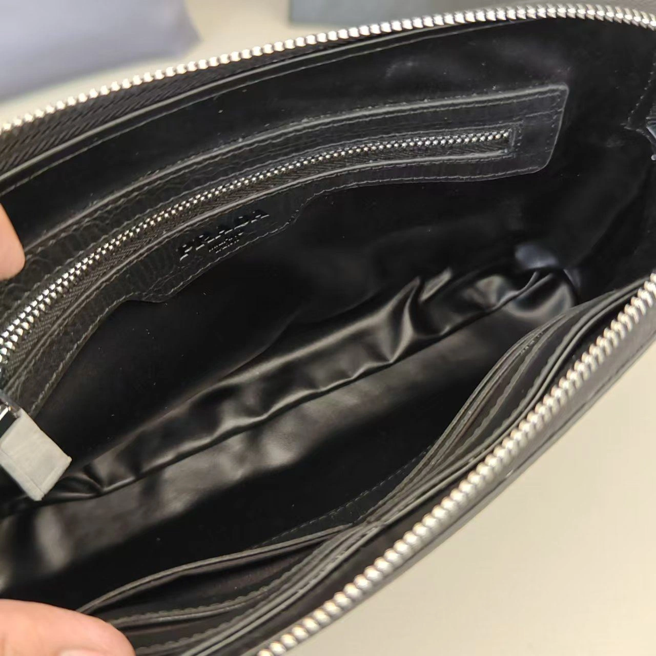 Mens Prada Clutch Bags Durable 92347
