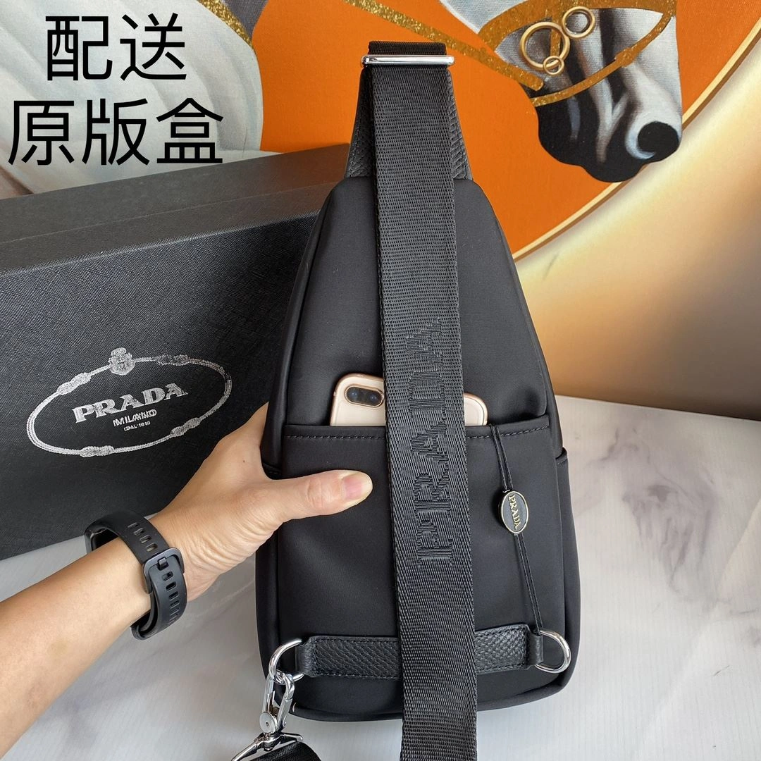 Mens Prada Waist Chest Packs Chic 92321