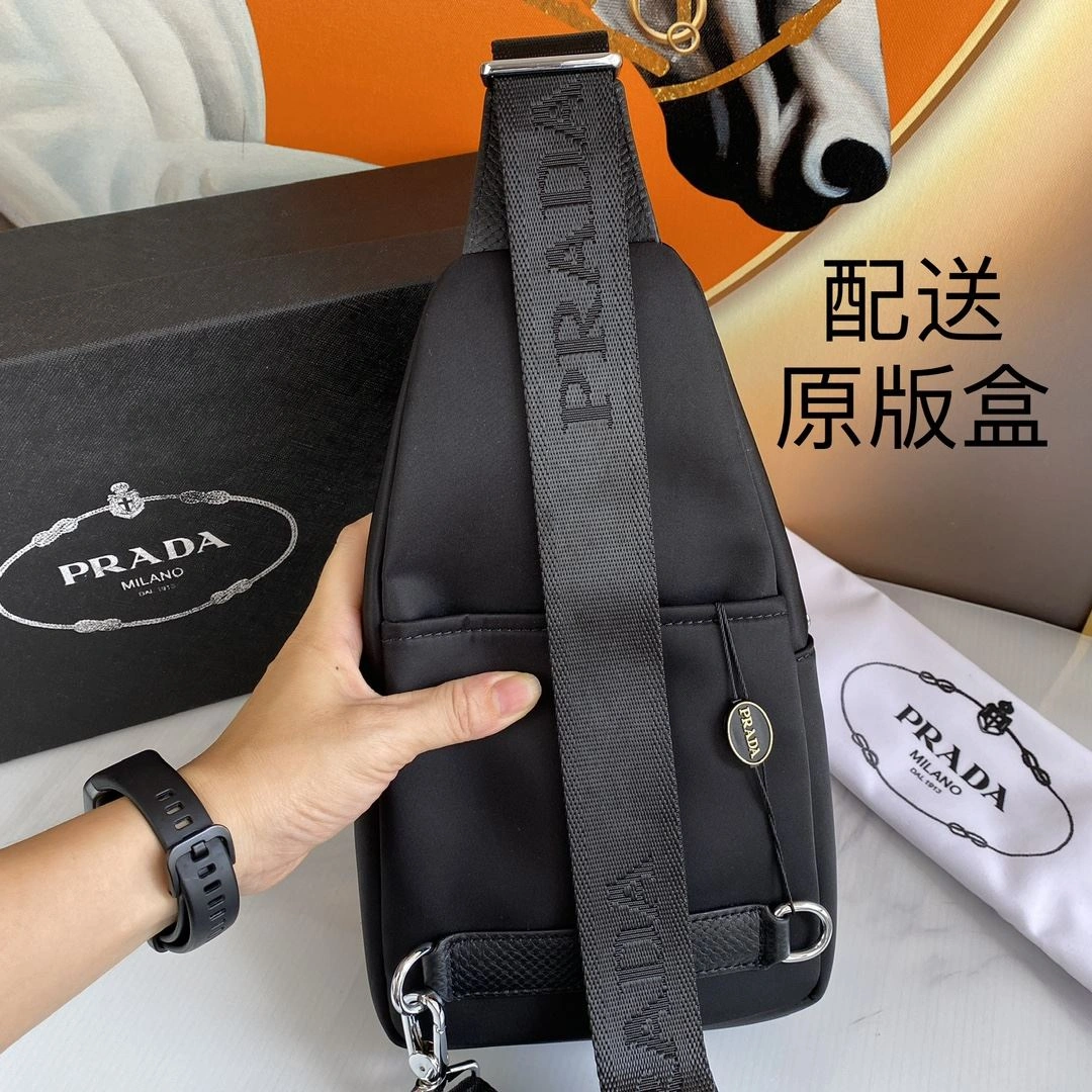 Mens Prada Waist Chest Packs Trendy 92325
