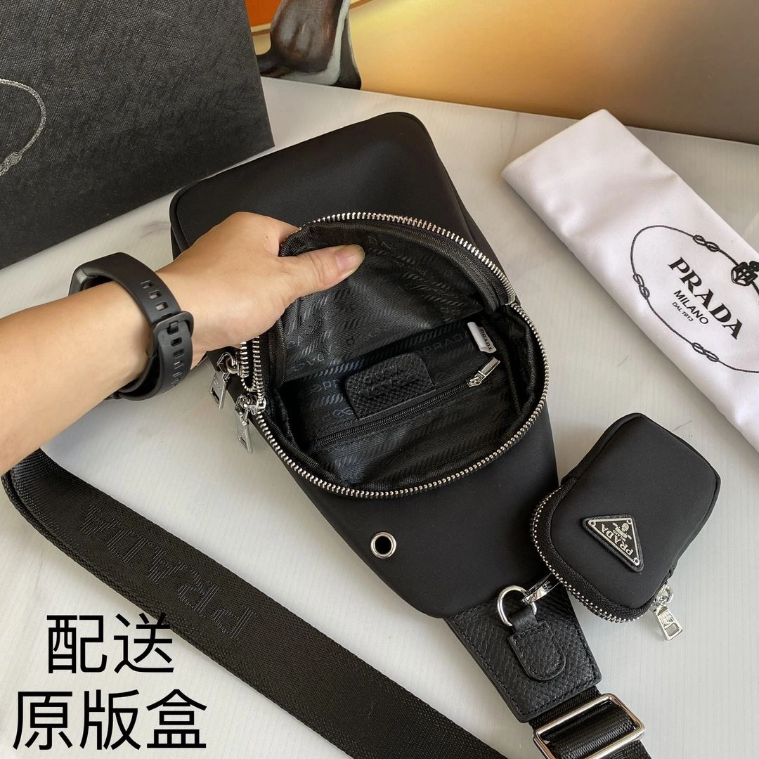 Mens Prada Waist Chest Packs Trendy 92325