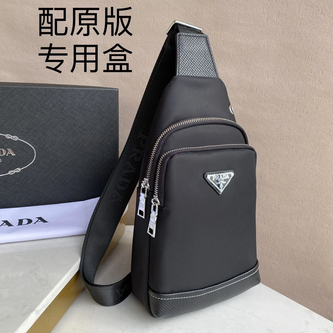 Mens Prada Waist Chest Packs Stylish 91586