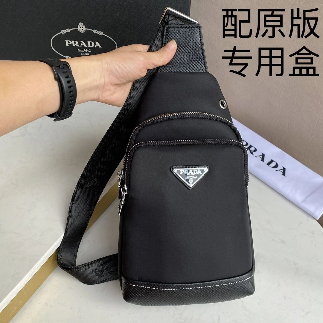 Mens Prada Waist Chest Packs Stylish 91586