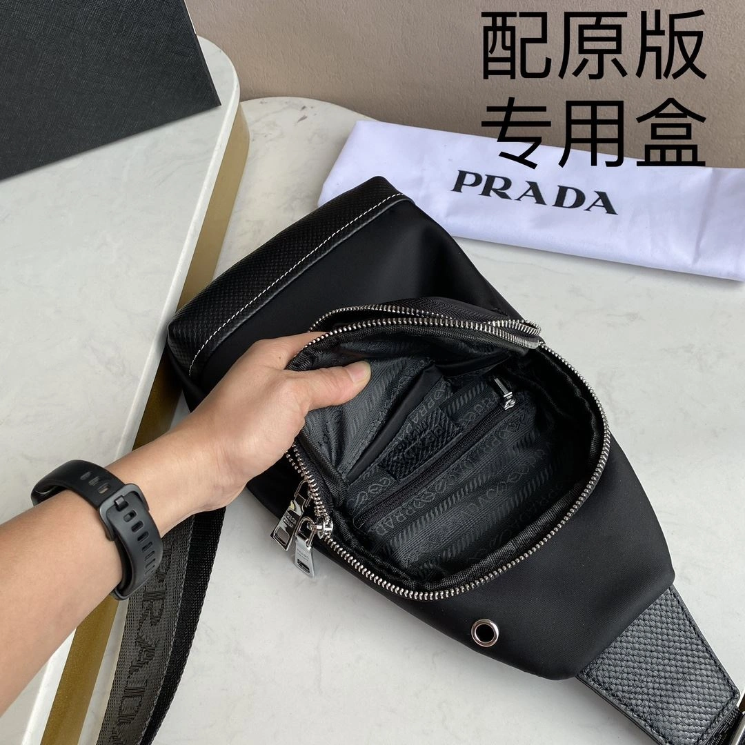 Mens Prada Waist Chest Packs Stylish 91586