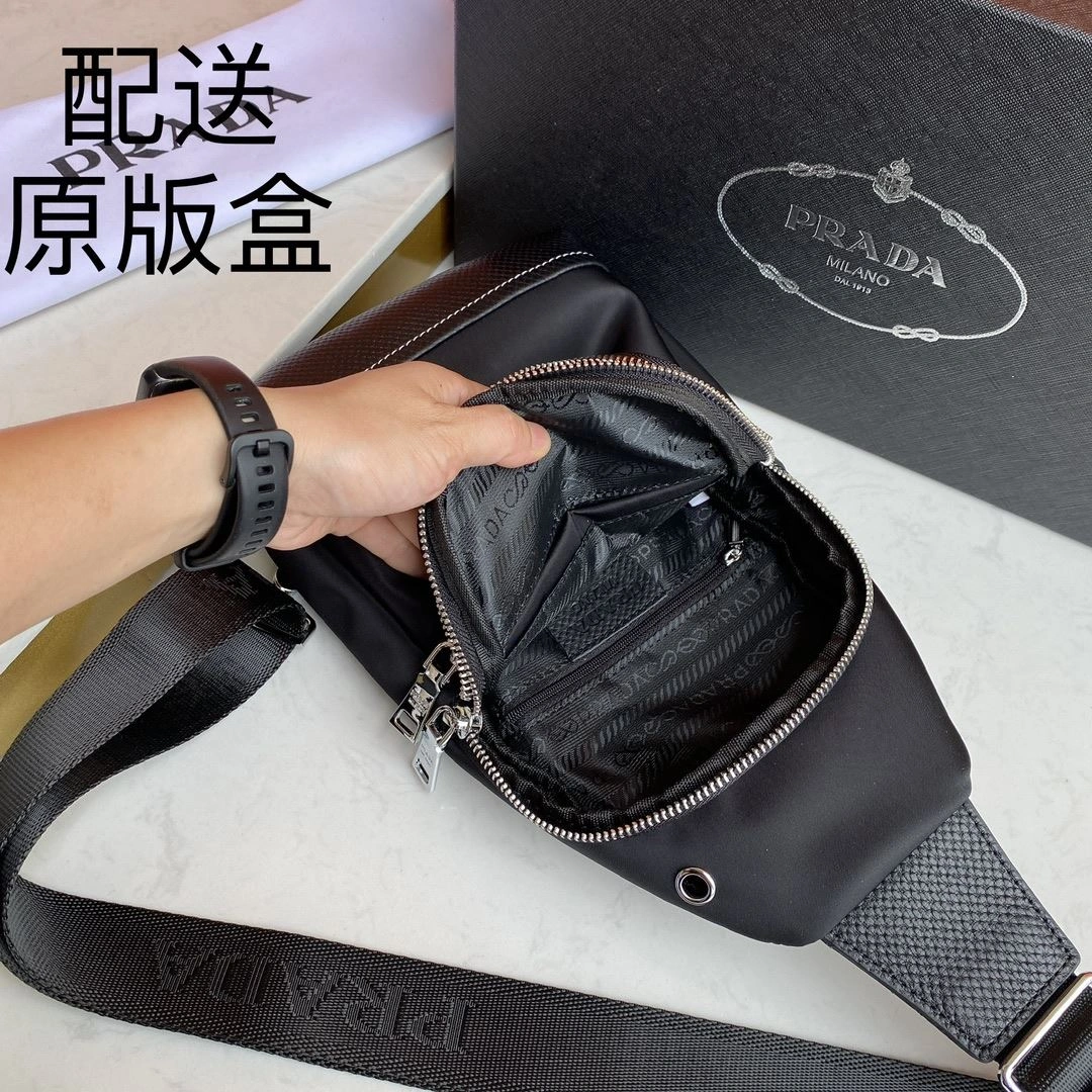Mens Prada Waist Chest Packs TechFriendly 91563